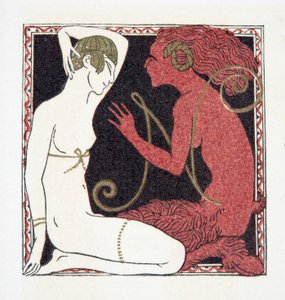 Lettre N, des Personnages de Comédie, pub. 1922 - Francois Louis Schmied