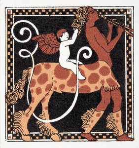 Lettre U, des Personnages de Comédie, pub. 1922 - Francois Louis Schmied