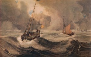 Schuyts néerlandais au large de Flessingue, XIXe siècle, 1935 - Francois Louis Thomas Francia