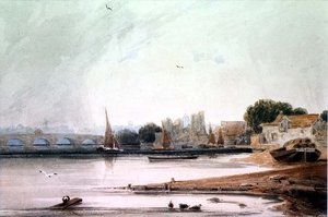 Palais de Lambeth et pont de Westminster - Francois Louis Thomas Francia