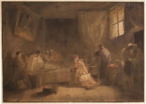 La Mort de Poussin - Francois Marius Granet