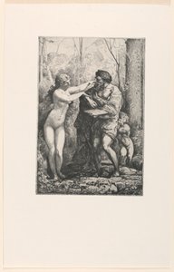 Artiste et une nymphe, des Douze Eaux-fortes de Chifflart