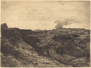 Carrière près de Montmartre - Francois Nicolas Chifflart