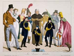 Jeunes artistes, estampe, France - Francois Nicolas Martinet