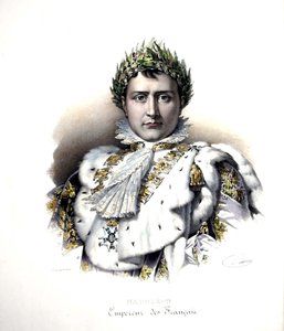 Napoléon 1er (1769-1821) lors de son couronnement en 1804 (gravure) - Francois Pascal Simon (after) Gerard