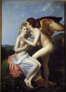 Psyché et Cupidon, aussi appelé Psyché recevant le premier baiser de Cupidon - Baron François Pascal Simon Gérard