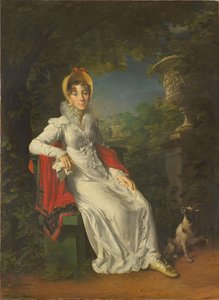 Caroline Bonaparte 1782-1839, reine de Naples et de Sicile, au Bois de Boulogne, 1820-1830 - Francois Pascal Simon Gerard