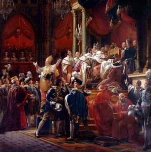 Le couronnement du roi Charles X, 29 mai 1825 à la cathédrale de Reims (détail)