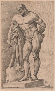 Hercule Farnèse, vue de trois quarts tournée vers la gauche [planche 3]