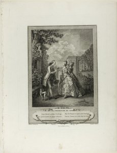 Evening Walk, from Monument du Costume Physique et Moral de la fin du Dix-huitième siècle - Francois Robert Ingouf