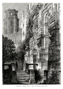 Château de Heidelberg, Allemagne, 1886 - Francois Stroobant