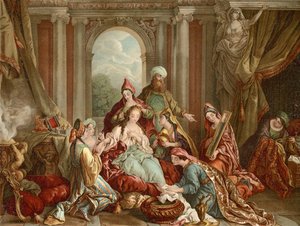 Esther est décorée pour le roi - Francois de after Troy