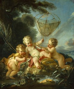 Putti en pêcheurs - François Boucher