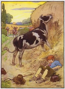 Illustration pour Old Dame Trot And Her Pig - Frank Adams