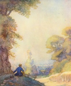 Illustration pour The Scholar-Gipsy de Matthew Arnold - Frank Adams