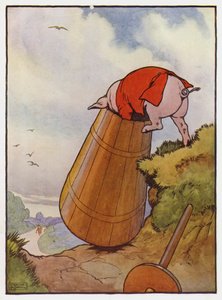 Illustration des Trois Petits Cochons - Frank Adams