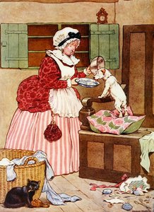 Vieille Mère Hubbard, illustration de 