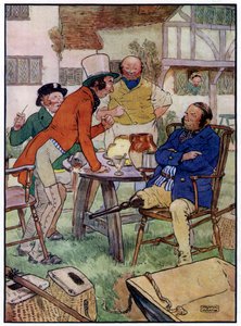 Trois joyeux pêcheurs - Frank Adams