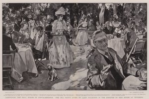 Éclaircir les Heures Ennuyeuses de la Convalescence, la Fête du Thé donnée par Lady Falkiner dans les Jardins de sa Maison à Wynberg - Frank Craig
