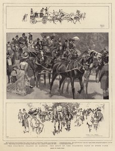 La saison des diligences à Londres, le rassemblement du Coaching Club à Hyde Park - Frank Craig