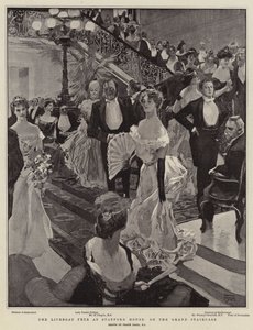 La fête du canot de sauvetage à la maison Stafford sur le grand escalier - Frank Craig