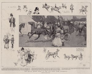 Le Spectacle Équestre Royal dans le Vieux Parc aux Cerfs, Richmond - Frank Craig