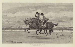 Un galop sur le sable - Frank Dadd