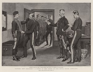 Essayage de nouveaux uniformes, une scène au dépôt de la Royal Horse Artillery - Frank Dadd