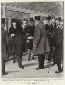 Maison pour un repos bien mérité, arrivée de Sir Alfred Milner à Waterloo