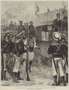 La Grande Revue des troupes britanniques au Caire, dames du harem se rendant à la revue - Frank Dadd