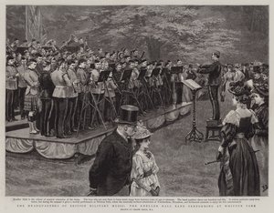 Le quartier général de la musique militaire britannique, le groupe de Kneller Hall jouant à Whitton Park