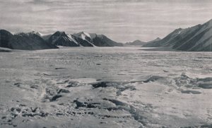 Une vallée de glacier de sortie complètement remplie de glace, vers 1911, 1913 - Frank Debenham