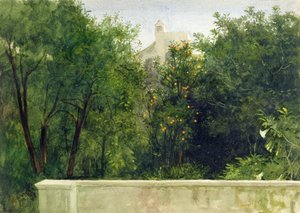 Un jardin italien - Frank Dicksee