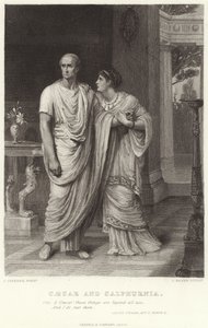 César et Calphurnia, Jules César, Acte II, Scène II - Frank Dicksee