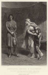 Constance, Arthur et Salisbury, Le Roi Jean, Acte III, Scène I - Frank Dicksee