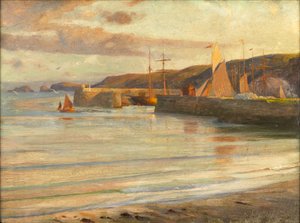Sur la côte nord du Devon - Frank Dicksee