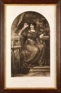 Le Cristal magique (photogravure) - Frank Dicksee