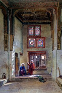 Salle de réception, maison de Memlook Radnau Bey, Le Caire, 1873 - Frank Dillon