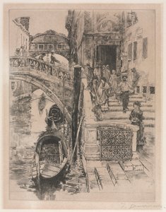 Le Pont des Soupirs deuxième planche, 1885 - Frank Duveneck