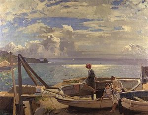 Lamorna Cove - Dernier Jour des Vacances - Frank Gascoigne Heath
