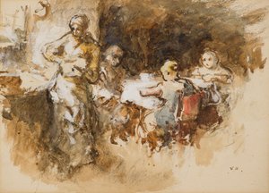 Intérieur de cottage - Frank Holl