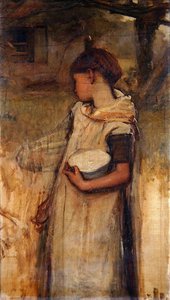 Fille avec des Fleurs - Frank Holl