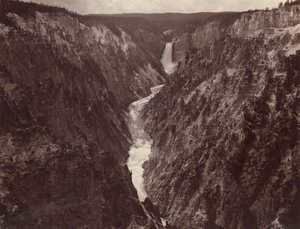 Grand Canyon du Yellowstone et chutes, v. 1884 (photo)