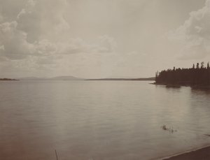 Lac Yellowstone, années 1880 (photo)