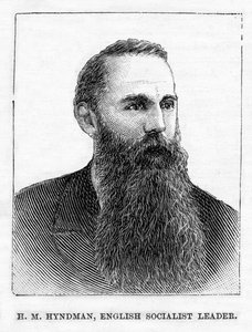 H.M. Hyndman, fondateur du premier parti politique socialiste britannique, illustration de 