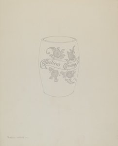 Chope en verre "bohémien" américain