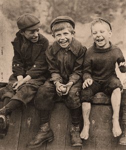Trois garçons heureux, 1889