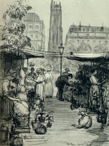 Le Marché aux fleurs, 1915
