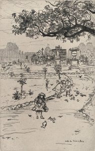 Les jardins des Tuileries, 1915 - Frank Milton Armington
