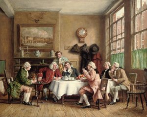 Dr Johnson au Cheshire Cheese, Fleet Street